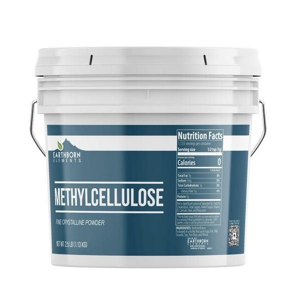 Earthborn Elements Methylcellulose 1 Gallon, No Emulsifiers Or Additives, Food Grade