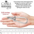 thumbnail image 2 of CS13 Large Heavy Duty Toe Nail Clipper for Thick Toenails, Manicure & Pedicure, Double Barrel Spring. Super Sharp Trimmer Curved Stainless Steel 20mm Blade Made in Solingen, Germany, 2 of 4