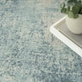 thumbnail image 3 of Nourison Astra Machine Washable Abstract Blue Ivory 5'3" x 7' Area Rug (5x7), 3 of 9