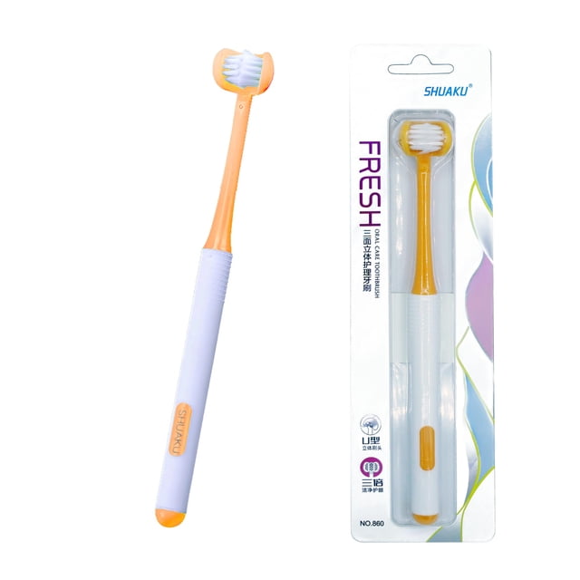 Cepillo de dientes CMHX de 3 lados con cerdas suaves para necesidades especiales