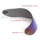 thumbnail image 5 of Reemplazo de la cara completa del visor de la lente del casco del escudo del viento de la motocicleta para, 5 of 8