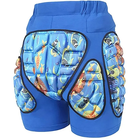Kids 3D Protective Hip Pad EVA Short Pants Skiing Snowboard Skating Riding Protective Gear Drop Resistance Padded Protector