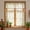 Green, variant on Floral Kitchen Curtains, 3 Pieces Semi Sheer Rod Pocket Kitchen Curtain Valance and Tiers for Small Windows Bathroom Living Room Cottage Farmhouse