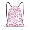 thumbnail image 1 of Kdxio Sac à Cordon Motif Nœuds Roses pour Gym Sports École Voyage Sac Léger avec Cordons Réglables Tissu Imperméable-Petit, 1 of 6