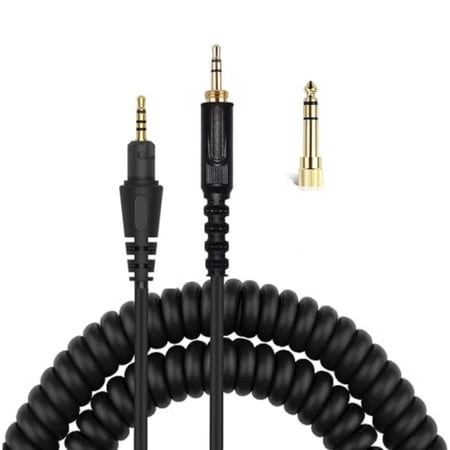 WINDLAND Spring Coiled 6.35mm Cable Cord for HDJCUE1/HDJCUE1BT/HDJX5/HDJX7/HDJS7