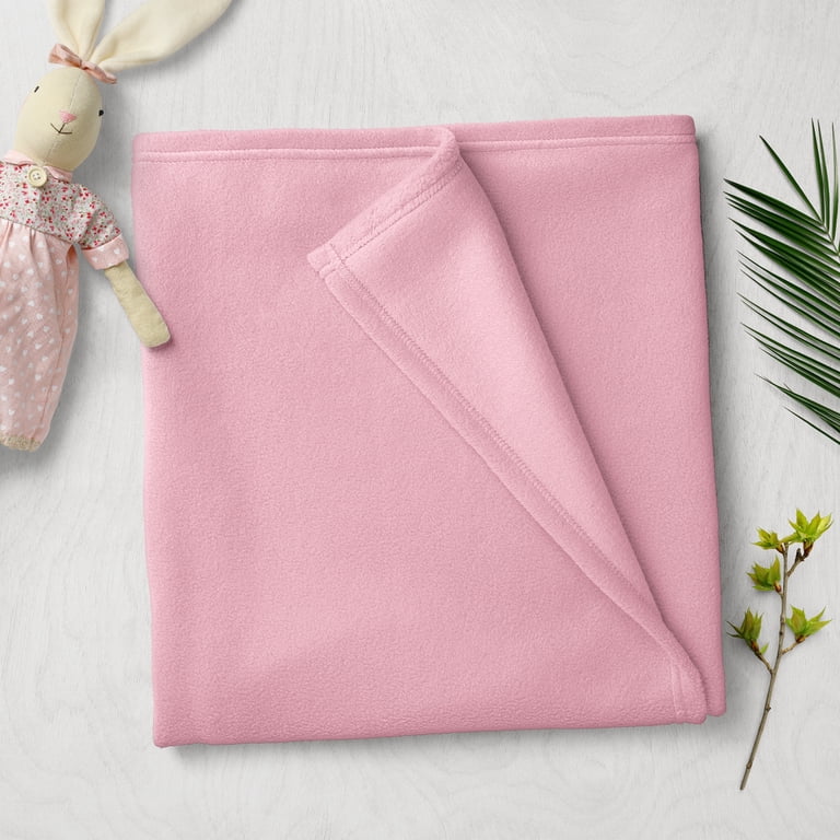 Brushed Fleece Fabric Precut, 60" x 1.5 Yd, Light Pink photo 2