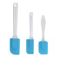 thumbnail image 7 of 3pcs Kitchen Cooking Flexible Silicone Spatula Set Heat Resistant Turner Scraper Baking Utensils Blue, 7 of 7