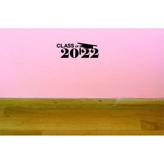 Custom Decals Class Of 2022 Wall Art Size: 20 X 40 Inches Color: Black