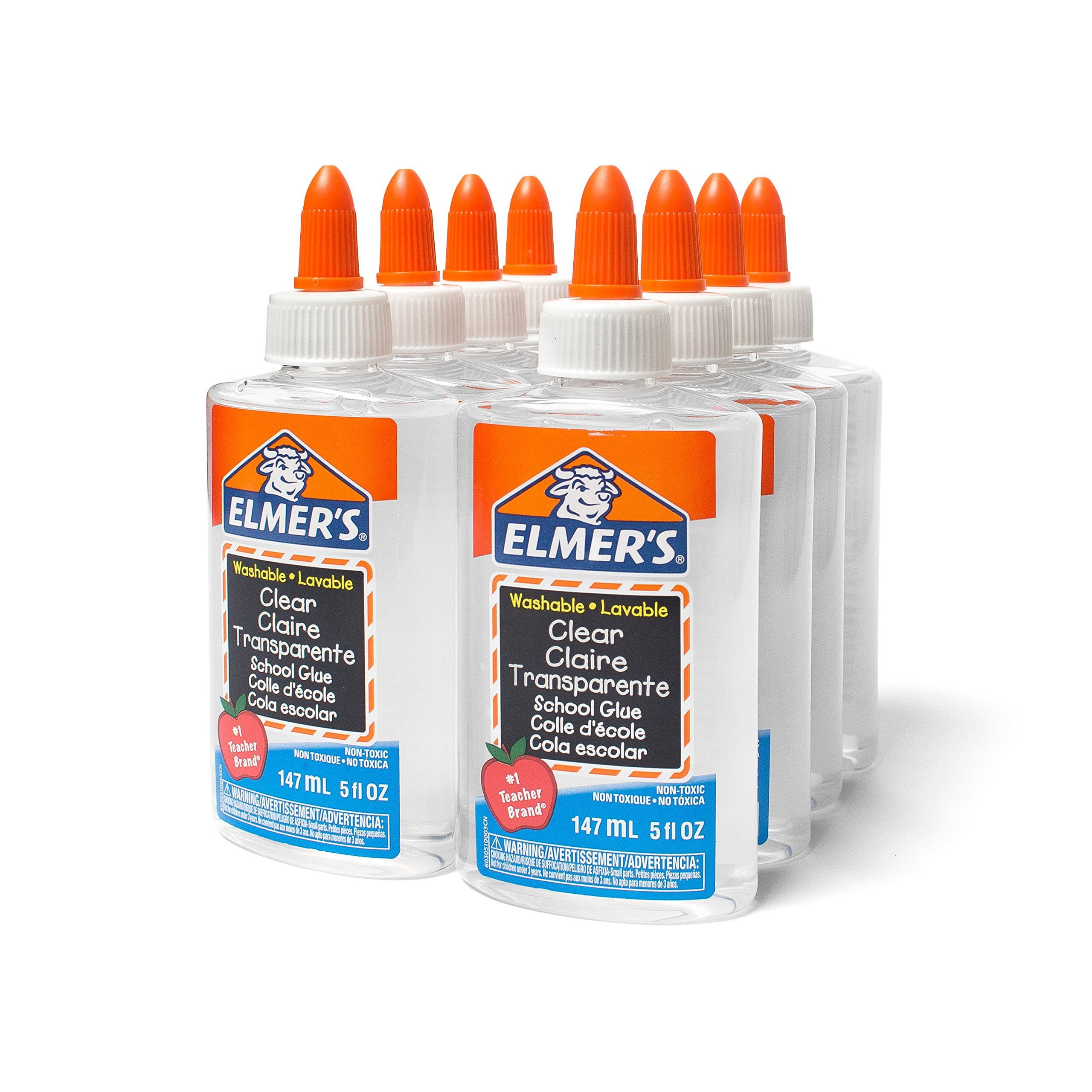 Elmer's Liquid School Glue, Clear, Washable, 5 Ounces, 8 Count Great