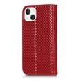 thumbnail image 7 of Dteck Wallet Phone Case for Apple iPhone 13 mini 5.4 inch,Shockproof Premium Stylish PU Leather Flip Stand ID Credit Card Holder Purse Magnetic Closure Folio Protective Case Cover,Winered, 7 of 7