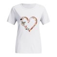 thumbnail image 2 of Herrnalise Women Printed Plus Size O-Neck T-Shirts Cat Print Short Sleeve Graphic Tee Tops, 2 of 4