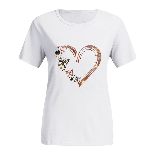 T-Shirts à Col Rond Imprimés pour Femmes Grande Taille, Imprimé Chat, Manches Courtes, T-Shirt Graphique