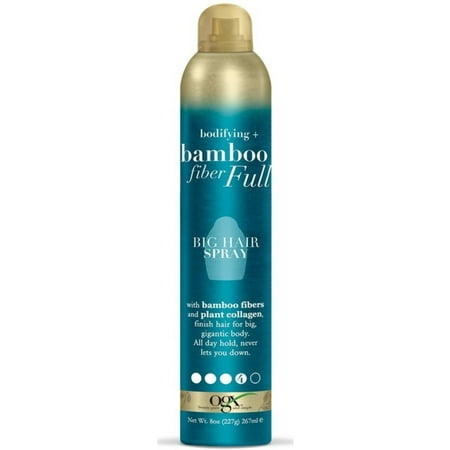 2 Pack - OGX Bodifying + Bamboo Fiber Full Big Hair Spray 8