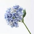 thumbnail image 2 of Zhuge 6Pcs Blue Flowers Silk Hydrangea Artificial Flowers Realistic Hydrangea Flowers Bouquet for Wedding Party Office Home Decor (White), 2 of 5
