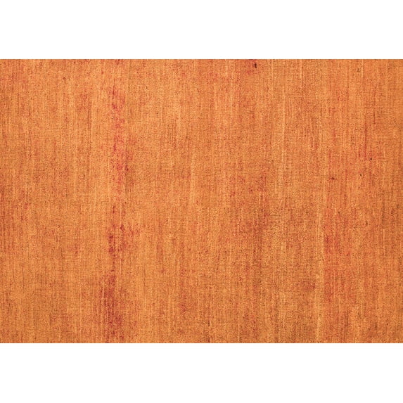 Ahgly Company Indoor Rectangle Abstract Orange Modern Area Rugs, 4' x 6'