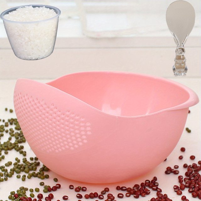 1pc/2pcs/3pcs Multi-Functional Kitchen Washing Basket Basin - Drain Water Wash Rice Perfect For Cleaning Vegetables And Fruits And More With Convenient Features - Ideal For Various Use