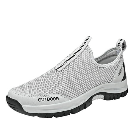 

Sneakers for Men Mens Shoes Summer Large Size Casual Hollow Out Breathable Mesh Casual Shoes Running Sneakers Mens Sneakers Mesh White 41