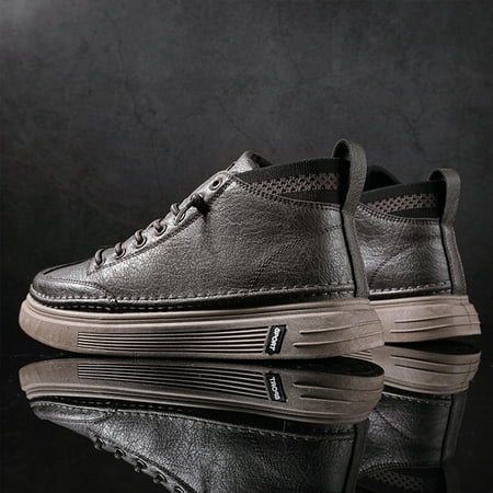 

Men‘s High-top Leather Boots For Winter Platform Boots For Sports Hiking