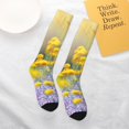 thumbnail image 5 of Balery Flowers And Butterflies Printed Novelty Socks Men's Women's Crew Socks Sports Socks Knee High Socks Cotton Socks Quirky and Cool Socks, 5 of 9