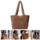 thumbnail image 5 of Bolso de compras mullido de la bolsa de asas de la felpa del bolso de hombro de la felpa de las mujeres del bolso de asas mullido, 5 of 7
