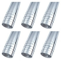 6X Mirror Wall Sticker Rectangle Self Adhesive Room Decor High Quality Furniture Films Mirror Foil 50X50cm,6 roll x mirror wall sticker,Silver