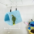 thumbnail image 5 of Chok Winter Warm Bird Nest House Shed Hut Hanging Hammock Finch Cage Plush Fluffy Birds Hut Hideaway for Hamster Parrot Macaw Budgies Eclectus Parakeet Cockatiels Cockatoo Lovebird, 5 of 8