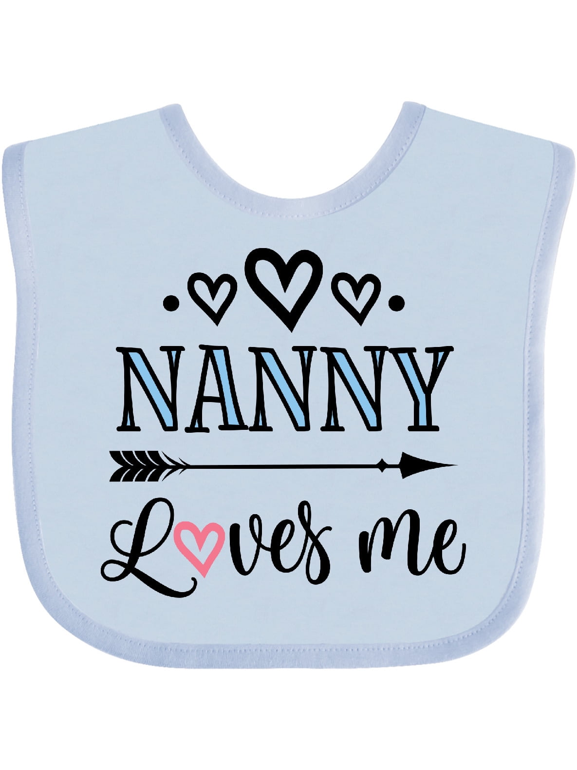 Nanny Loves Me Grandchild Gift Baby Bib - Walmart.com - Walmart.com