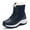 Blue, variant on UKAP Unisex Winter Boot Plush Lined Warm Shoes Faux Fur Snow Boots Outdoor Slip Resistant Red 2Y