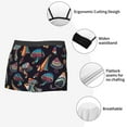 thumbnail image 5 of Kdxio Men's Boxer Briefs with Colorful Mushrooms in Doodle Style Print - Comfortable and Breathable Underwear for Everyday Wear, 5 of 7