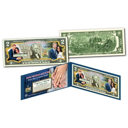 UPC: 0749002322283 | PRINCE HARRY & MEGHAN MARKLE Royal Wedding May 19th 2018 Official $2 U.S. Bill