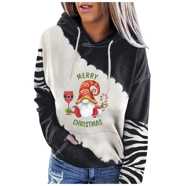Moda mujer estampado manga larga cómoda transpirable cuello redondo camisa Tops Pompotops FGAJ11406