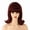 Red, variant on Women's Adjustable Blonde Flip Hair Wig with Bangs - Vintage Style for Everyday Wear