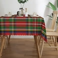 thumbnail image 3 of Rectangle Table Cloth, Scottish Clan Stewart Tartan Plaid Resistant Washable Tablecloth Decorative Table Cover for Dining, Indoor and Outdoor, 3 of 6