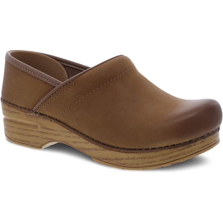 Dansko Womens Professional Clog 6.5-7 Honey Burnished Nubuck