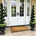 thumbnail image 3 of A1 Home Collections Natural Coir & Rubber Door Mat, Long-Lasting Entrance Doormats for Front Door, Thick & Non-Slip Durable Outdoor Entry Mat 25" x 57", 3 of 7