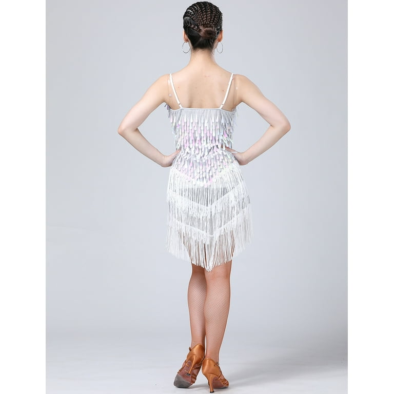 Whitewed Tassel Latin Salsa Ballroom Dresses for Competitions White - Walmart.com Whitewed Tassel Latin Salsa Ballroom Dresses for Competitions White - Walmart.com