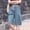 🔥 Blue, variant on USSUMA Womens Summer Elastic Waist Mid‑Length Wide‑Leg Shorts Double Side Pockets Comfortable Stretchy Casual Straight Cut Five‑Point Length Breathable Summer Travel Wear