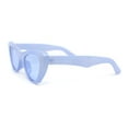 thumbnail image 3 of Retro Womens Thick Plastic Iconic Beveled Cat Eye Hipster Sunglasses Blue, 3 of 4