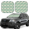 thumbnail image 1 of Balery Cartoon Crocodile Parasol para parabrisas de coche de 2 piezas | Parasol plegable para parabrisas delantero de coche para la mayoría de sedanes-Large, 1 of 6