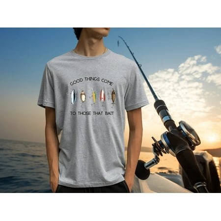 Men's Fishing Gifts For Men Good Things Fishing T-Shirt Fishing