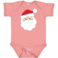 thumbnail image 3 of Inktastic Santa Claus, Smiling Santa, Red Hat, White Beard Boys or Girls Baby Bodysuit, 3 of 5