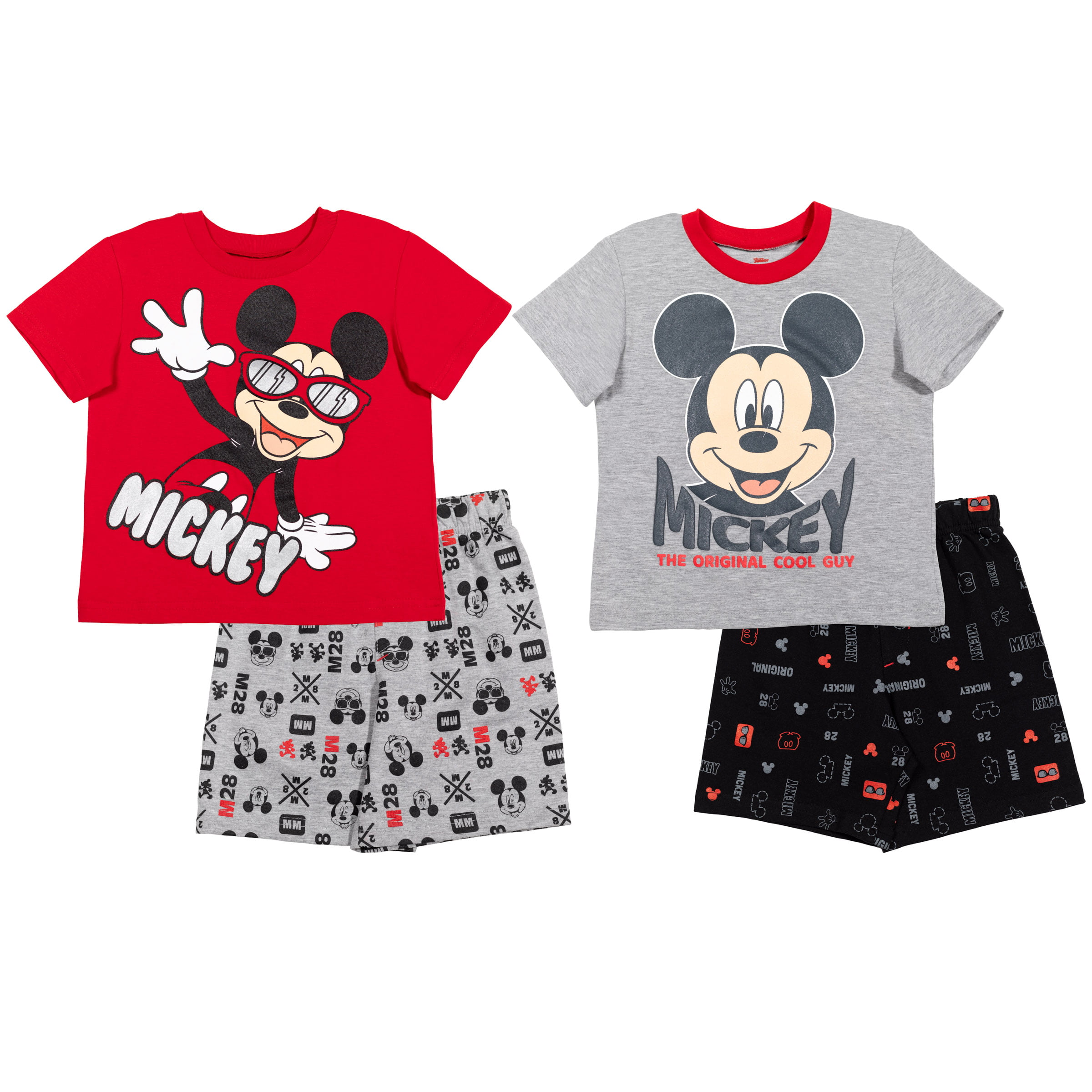 Disney Mickey Mouse Graphic Short Sleeve T-Shirt & Shorts