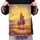 thumbnail image 4 of Placa Metal Vintage West Cowboy Pintura Hierro Rectangular Barra Pared 30x40cm, 4 of 9