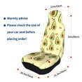 thumbnail image 4 of Vsdgher Avocados And Hearts Automotive Seat Covers for Cars Trucks and SUVs – Car Seat Covers for Truck Seat Protectors Set of 2, 4 of 7