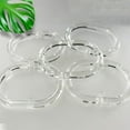 thumbnail image 7 of RUseeN 24 pcs Shower Curtain Rings Plastic Shower Curtain Hooks C-Shaped Rings Hook Hanger Bath Drape Loop Clip Glide Bathroom Shower Window Rod (Clear), 7 of 7