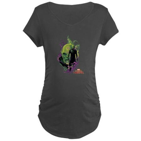 

CafePress - Captain Marvel Talos Skru Maternity Dark T Shirt - Maternity Dark T-Shirt