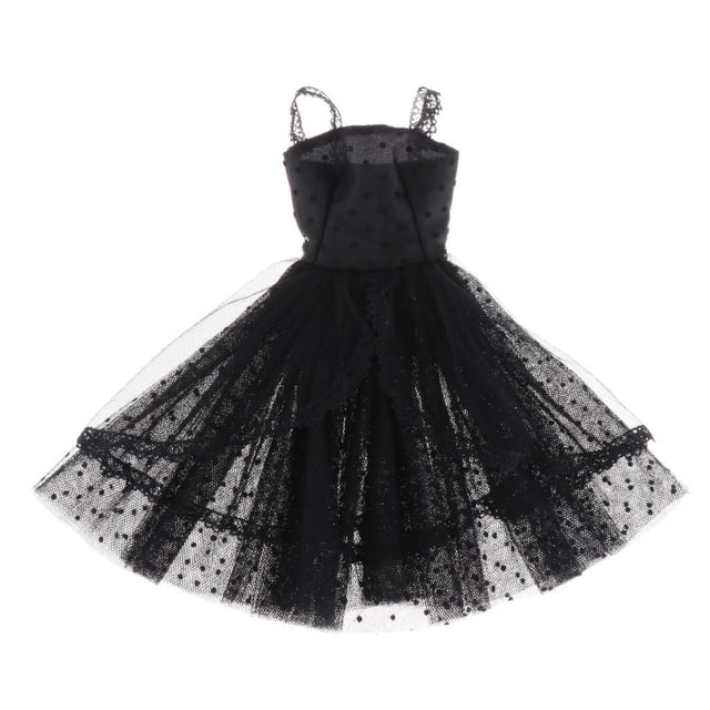 Vestido sin mangas de moda para 1/3 60cm Dolls Accssory Negro Sunnimix Vestido de muñeca BJD