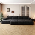 thumbnail image 6 of Modern 135" Large Cloud Sofa with Plush Corduroy Fabric for Living Room, 6 of 6