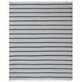 thumbnail image 2 of Rugsotic Carpets Hand Woven Flat Weave Kilim Wool Eco-Friendly 8'x10' Area Rugs Rectangle Cream Charcoal Contemporary Modern Design Low Pile Indoor Handmade Rug for Living Room, Bedroom D00118, 2 of 10