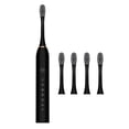 thumbnail image 3 of Cepillo de dientes eléctrico Sunnimix 4 cabezales IPX7 Limpieza impermeable Negro, 3 of 6